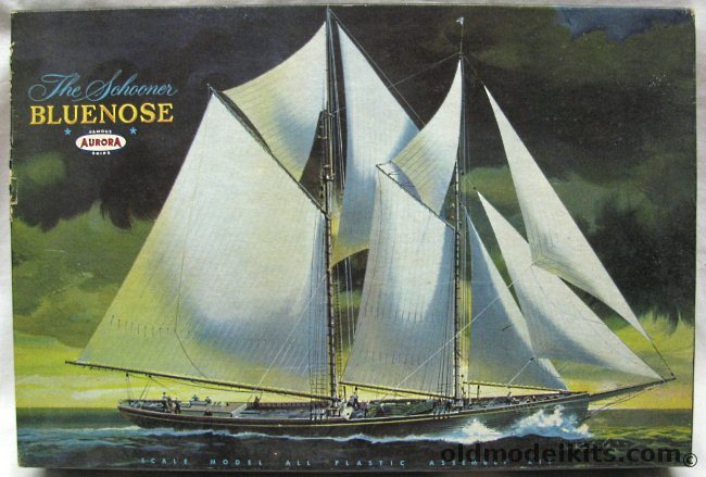 Aurora 1/124 The Bluenose Schooner with Sails, 431-249 plastic model kit